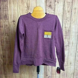 *Minnesota Gophers Fleece Lined Crew Neck Sweatshirt Women’s XS